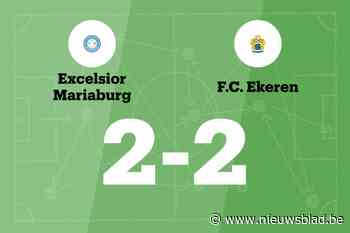 Ekeren sleept gelijkspel uit de brand in de uitwedstrijd tegen Mariaburg