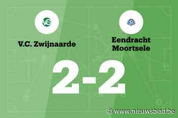 VC Zwijnaarde sleept gelijkspel uit de brand in de thuiswedstrijd tegen Eendracht Moortsele