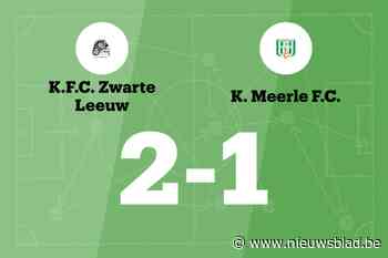 Zwarte Leeuw B wint thuis tegen Meerle