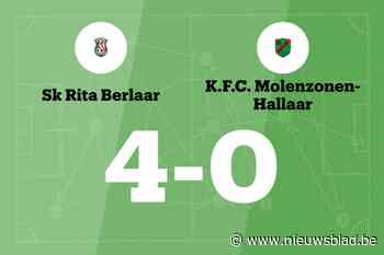 Rita Berlaar wint thuis van Hallaar