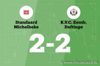 VC Eendracht Deftinge sleept gelijkspel uit de brand in de uitwedstrijd tegen Standaard Michelbeke