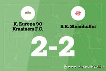 K Eur.90 Kraainem B sleept gelijkspel uit de brand in de thuiswedstrijd tegen SK Steenhuffel