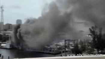 Large yacht fire on Miami River affects traffic, sparks runoff concerns