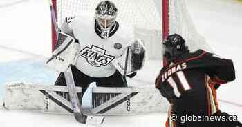 David Rittich gets the start in goal for Los Angeles in Game 4 against Edmonton