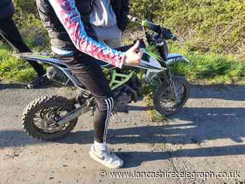 Police seize two off road bikes and van near Burnley