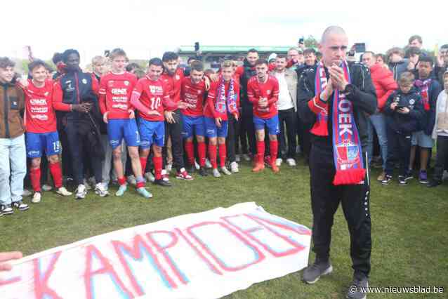 Het geheim van kampioen KVK Westhoek ontrafeld: “Bram Lucker ziet graag iedereen aan dezelfde tafel zitten”
