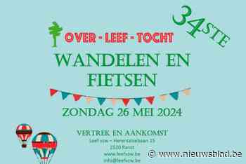 Leef vzw rekent weer op tweeduizend feesters, fietsers en wandelaars