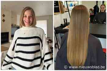 Astrid Deklerck schonk al ruim een meter haar aan Think Pink en Haarwensen: “Zolang mijn haar snel groeit, blijf ik doneren”