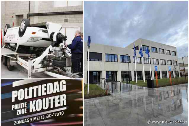 Een tuimelwagen, een brandweerinterventie en zelfs drones: politiezone Kouter haalt zondag alles uit de kast tijdens grote ‘politiedag’