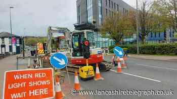Traffic delays  in both directions on busy Blackburn road