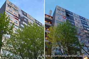 Battersea Strasburg Road flat fire: Three escape blaze