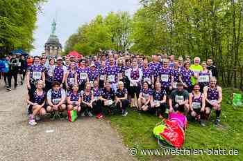 Laufspaß Sende mit 55 Sportlern beim Hermannslauf