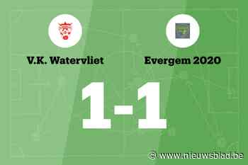 VK Watervliet en Evergem 2020 eindigen op gelijke hoogte