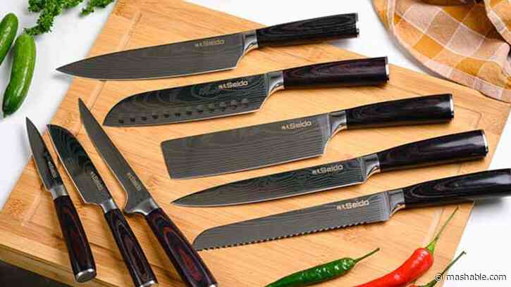 This 8-piece Seido Japanese knife set is just $110 for Mother's Day