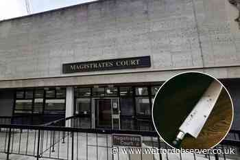 Watford man in court over threatening with kitchen knife
