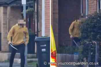 Thurlow Gardens Hainault ‘stabbing’: Photo of sword-wielding man
