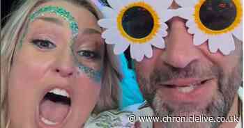 Sara Davies throws 40th birthday festival with funfair, disco and star studded guest list