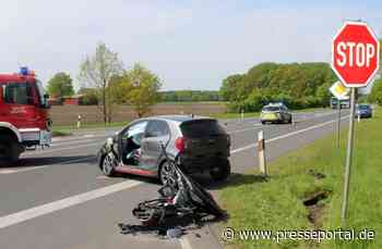 POL-MI: Unfall auf der L770: Fahrerin im Wagen eingeklemmt