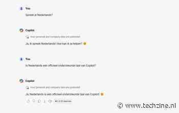 Copilot spreekt nu officieel Nederlands
