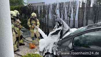 Rentnerin (83) will Unkraut vernichten und setzt mit Heißluftföhn Hecke und Auto in Brand