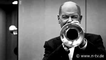 Tuten und Blasen im Kanzleramt: Olaf Scholz gibt den Satchmo