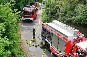 FW-Erkrath: Brand eines Regiobahn-Zuges im Neandertal