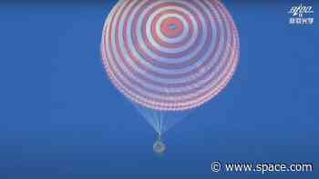 China's Shenzhou 17 astronauts return to Earth after 6 months in space (video)