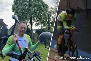 Kontichenaar Jeroen Scheerder (50) verbreekt nationaal uurrecord baanwielrennen: “Genoten van A tot Z”