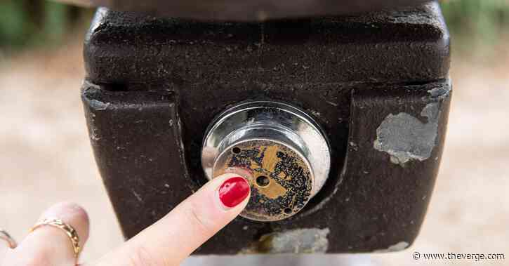 The drinking fountain button is tragically misunderstood