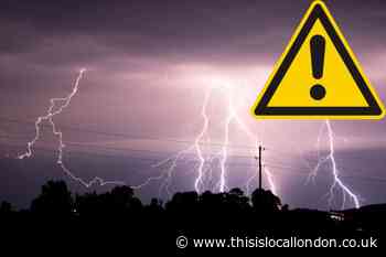 Met Office issues thunderstorm warning for London