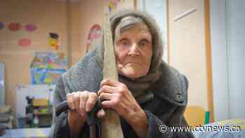 A 98-year-old in Ukraine walked miles to safety from Russians, with slippers and a cane