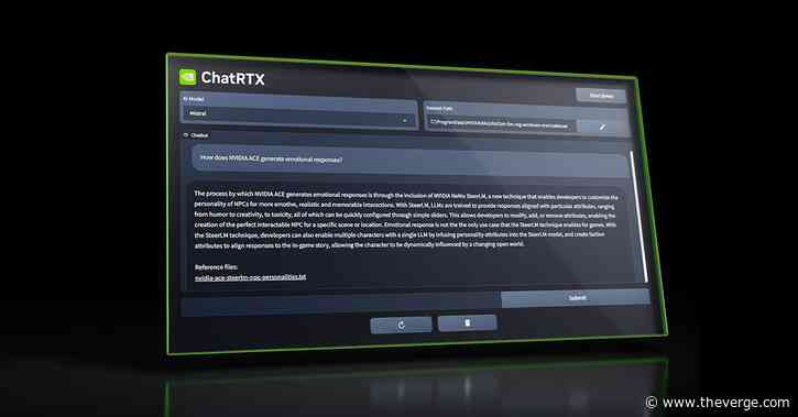 Nvidia’s AI chatbot now supports Google’s Gemma model, voice queries, and more