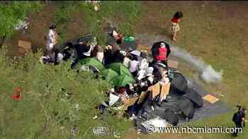 Police deploy tear gas, arrest 10 on USF campus amid pro-Palestinian protest