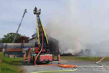 Großbrand: Wohnhaus in Paderborn in Flammen