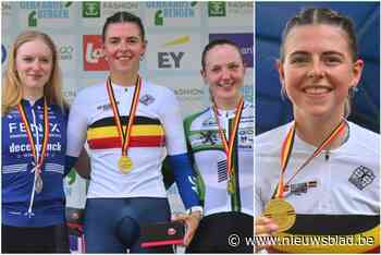 Febe Jooris kleurt Oost-Vlaams podium en wint Belgische tijdrittitel: “Ik was er echt niet gerust in”