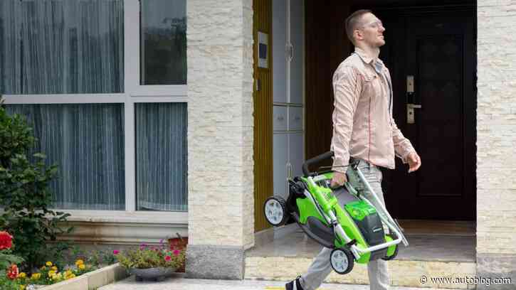 This Greenworks 16-inch electric lawn mower is one of the highest-rated on Amazon and it's 25% off today