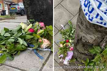Hainault 'sword attacks': Daniel Anjorin floral tributes laid