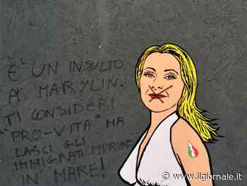 "Lasci morire gli immigrati in mare". Lo sfregio al murales su Meloni