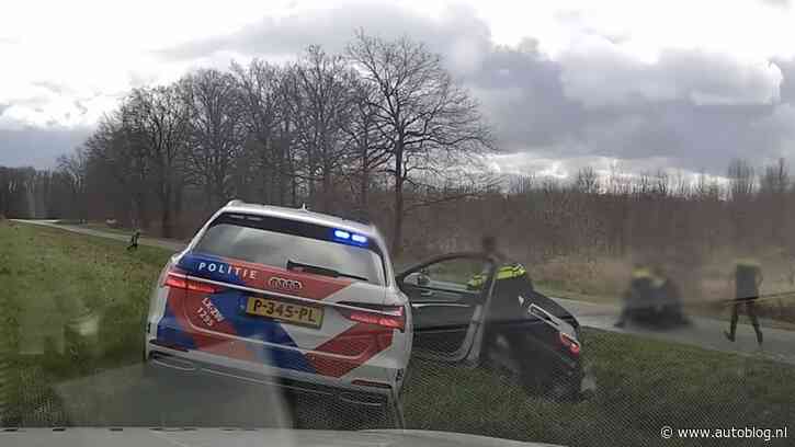 Politie vat drugsrunner in de bontkraag [video]