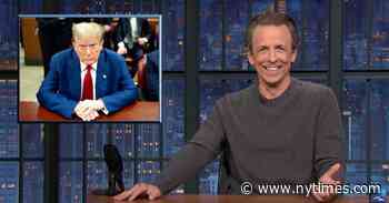 Seth Meyers Mocks Donald Trump for Falling Asleep in Court Again