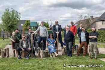 Saai grasplein in wijk Hoogland is nu uitdagende speelzone