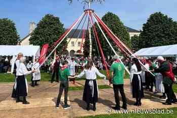 Veel volk voor de meiboomplanting