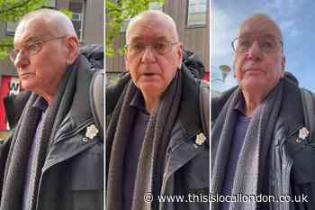 Romford paedophile teacher Michael Quinlan is confronted