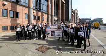 Loved ones of Blyth teens killed by dangerous driver demand tougher sentences as they march to court
