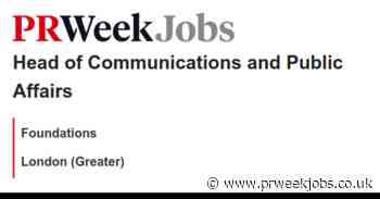 Foundations: Head of Communications and Public Affairs