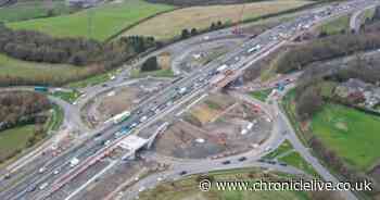 Drivers advised to allow more time to travel as contraflow installed on A1 near Gateshead