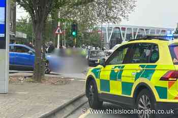 Whalebone Lane South, Dagenham, stabbing: Pictures at scene