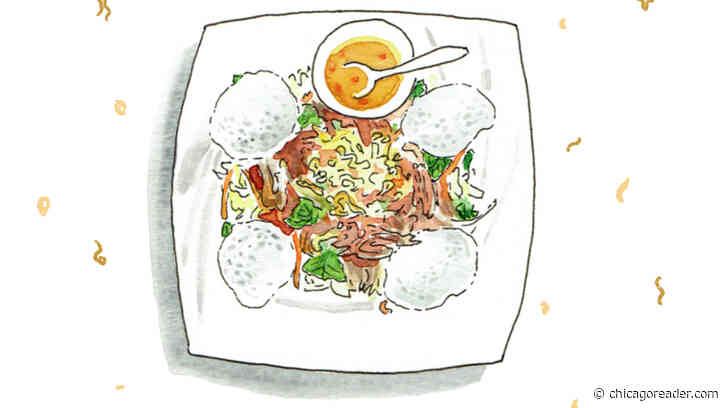 Gỏi vịt (duck salad) at Nhà Hàng Vietnam Restaurant