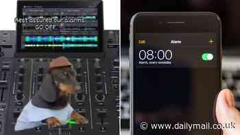 Samsung pokes fun at its rival Apple following reports that iPhone alarms aren't working properly - 'rest assured our alarms GO OFF'