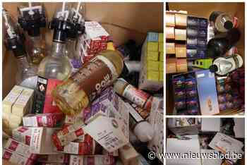 2.100 illegale goederen in beslag genomen bij controleactie, onder meer illegale wegwerpvapes en producten met CBD